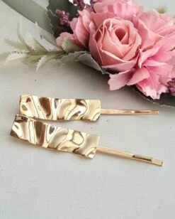 2 Pcs Minimalist Hair Clip. Gold Hair Clip. Waves, Fall, Gift For Her, Women,Modern Hair Clip. Christmas, Wrinkleminimal,geometric -Cheap Bags & Purses Store il fullxfull.5155071781 sb8x
