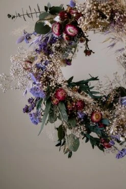 Modern Christmas Wreath No.3 / Soft Winter Door Wreath Lilac Details Christmas Decoration / Christmas Wreath / Xmas Door Wreath -Cheap Bags & Purses Store il fullxfull.5161520752 6la8