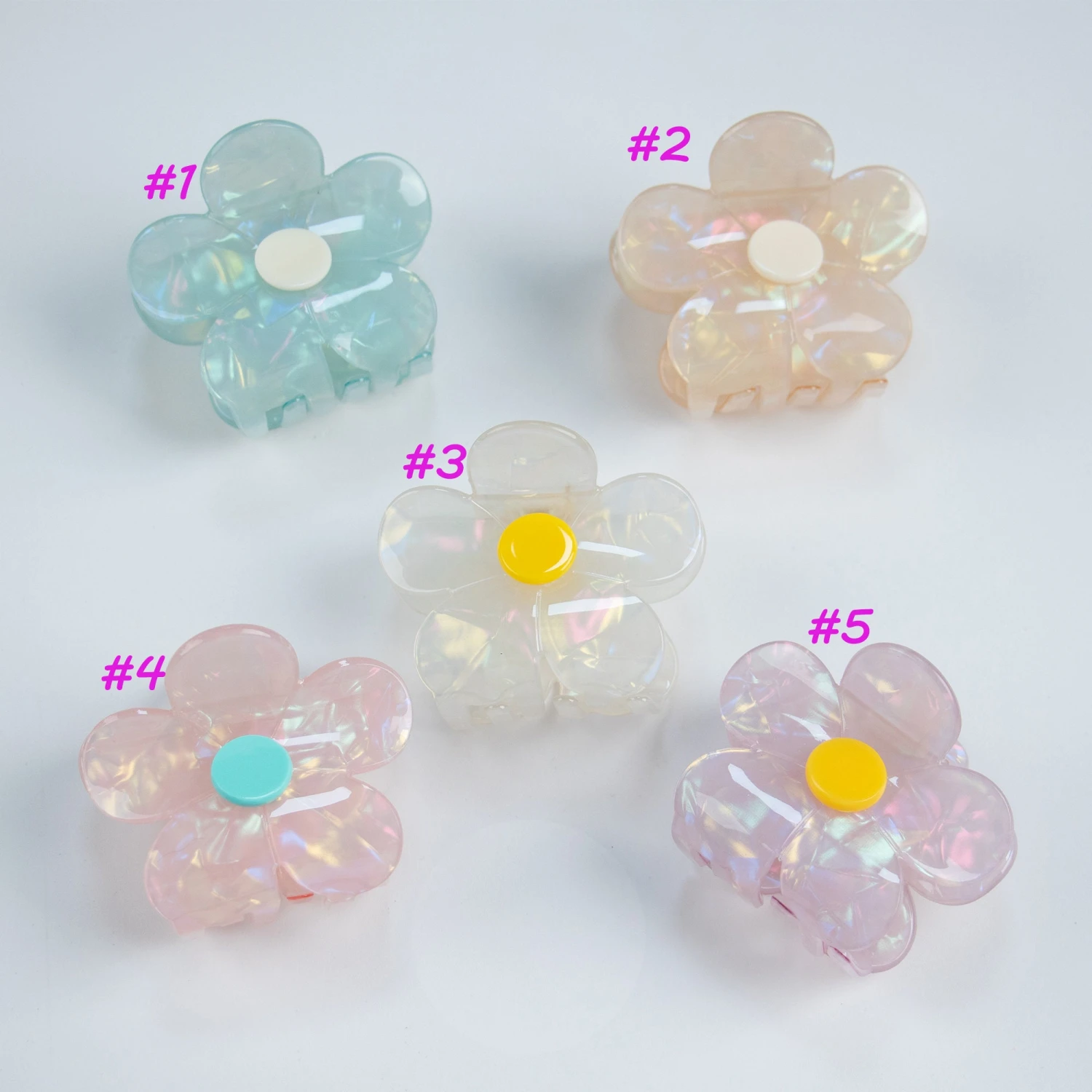 Cute Flower Hair Claw Clip,Delicate Hair Claw For Beach Vacation,Flower Hair Clip,Hair Accessories,Perfect Gift For Her,Christmas Gift 9 Cute Flower Hair Claw Clip,Delicate Hair Claw For Beach Vacation,Flower Hair Clip,Hair Accessories,Perfect Gift For Her,Christmas Gift - Image 7