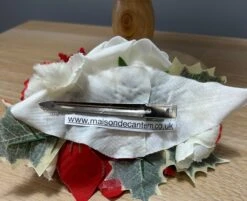 Christmas Hair Flower Clip Poinsettia Holly Rose White Red Party Festive Season -Cheap Bags & Purses Store il fullxfull.5170464557 4iwn