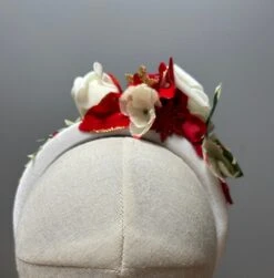 Christmas Party Velour Halo Headband Poinsettia Rose Holly Red White Green Gold -Cheap Bags & Purses Store il fullxfull.5170534011 nfcm