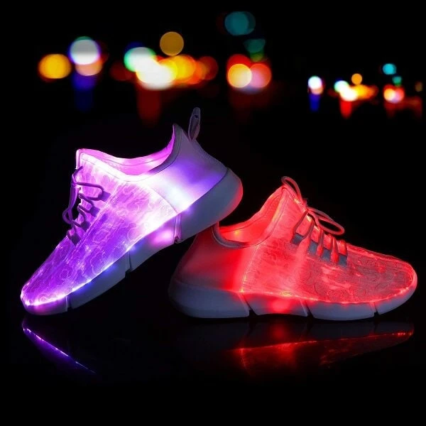 LED Light Up Shoes Fiber Optics For Men - Festival Party Shoes, Halloween, Gifts For Boys, 90s, Teen Gifts, Glow In The Dark, Christmas Gift 8 LED Light Up Shoes Fiber Optics For Men - Festival Party Shoes, Halloween, Gifts For Boys, 90s, Teen Gifts, Glow In The Dark, Christmas Gift - Image 6