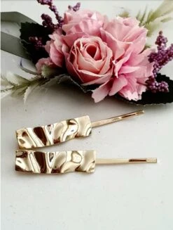 2 Pcs Minimalist Hair Clip. Gold Hair Clip. Waves, Fall, Gift For Her, Women,Modern Hair Clip. Christmas, Wrinkleminimal,geometric -Cheap Bags & Purses Store il fullxfull.5181127426 pwb3
