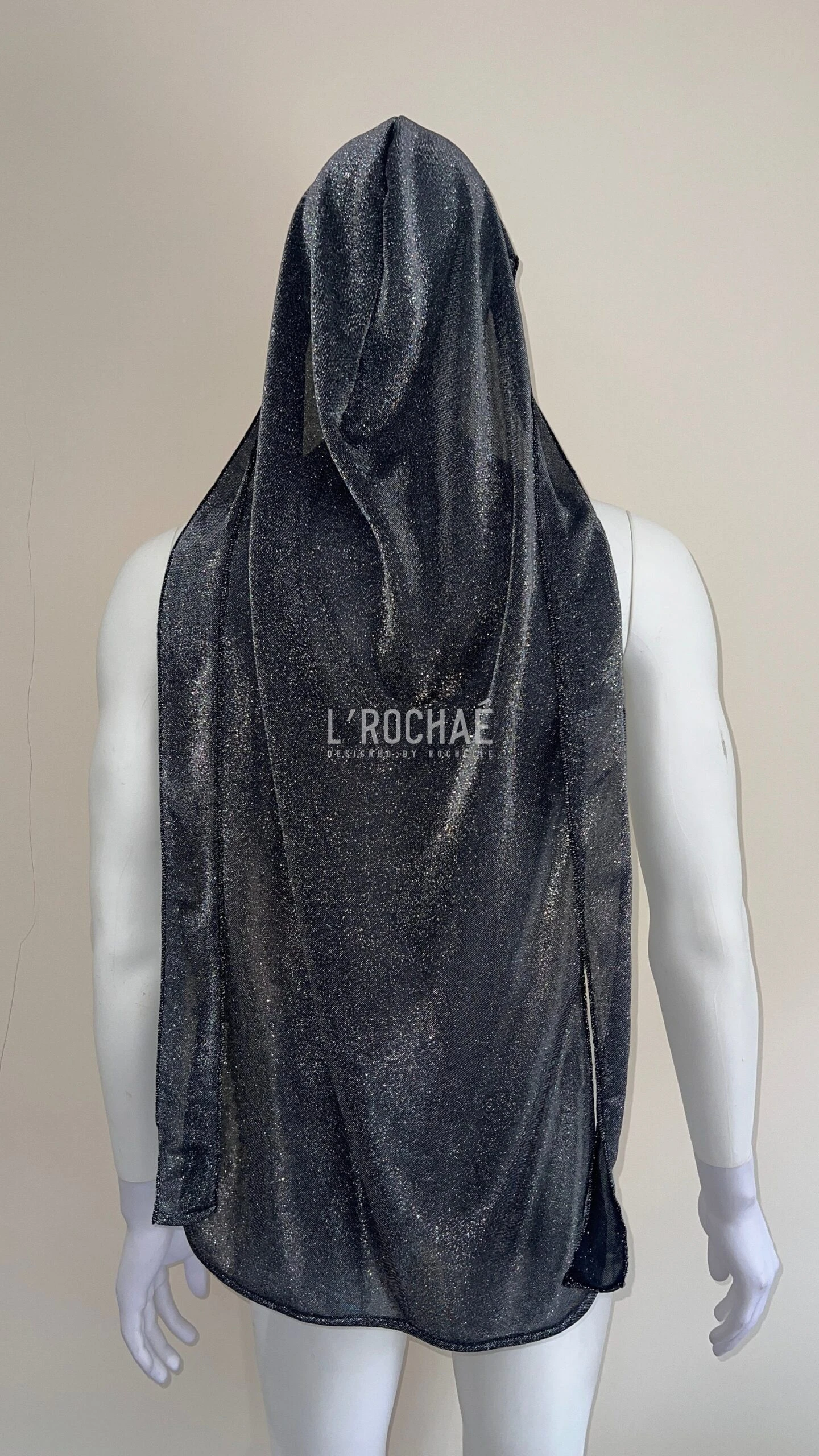 Silver Tinsel Durag - Limited Édition -Luxury Long Silver Durag L’Rochaé - Christmas Costume Fashion Durag 3 Silver Tinsel Durag - Limited Édition -Luxury Long Silver Durag L’Rochaé - Christmas Costume Fashion Durag