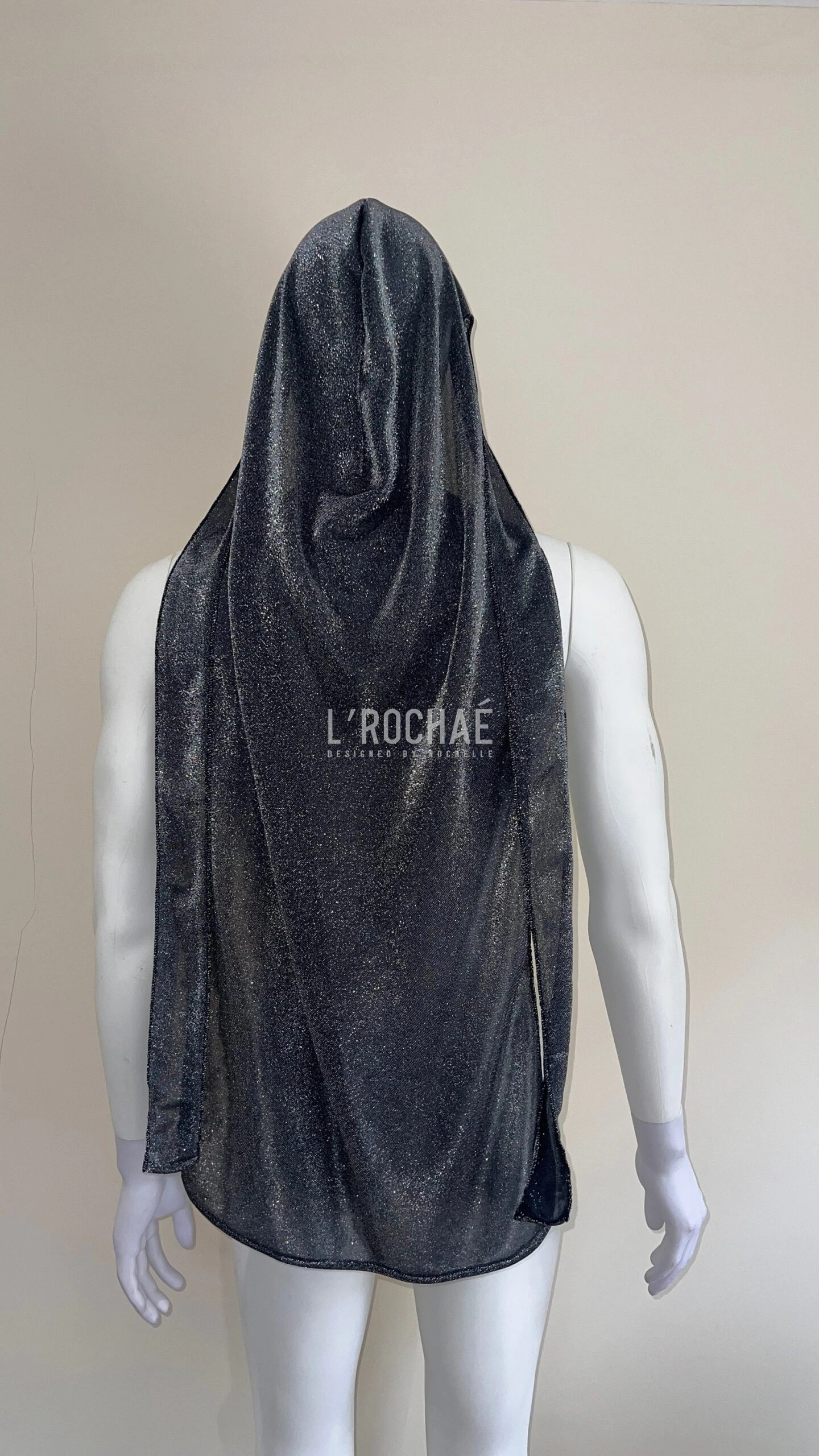 Silver Tinsel Durag - Limited Édition -Luxury Long Silver Durag L’Rochaé - Christmas Costume Fashion Durag 6 Silver Tinsel Durag - Limited Édition -Luxury Long Silver Durag L’Rochaé - Christmas Costume Fashion Durag - Image 4