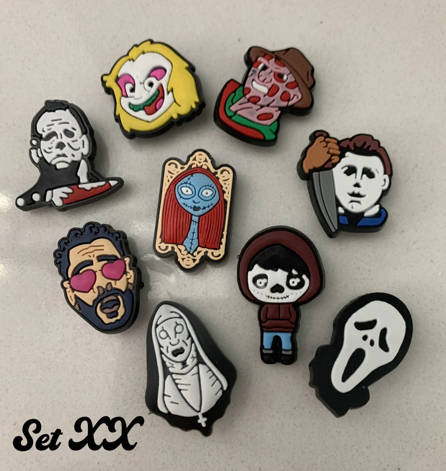 Halloween And Scary Movie Themed Shoe Charms For Crocs, Spooky, Nightmare Before Christmas, Freddy Krueger, Michael Myers Shoe Charms 5 Halloween And Scary Movie Themed Shoe Charms For Crocs, Spooky, Nightmare Before Christmas, Freddy Krueger, Michael Myers Shoe Charms - Image 3