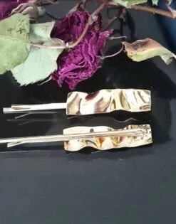 2 Pcs Minimalist Hair Clip. Gold Hair Clip. Waves, Fall, Gift For Her, Women,Modern Hair Clip. Christmas, Wrinkleminimal,geometric -Cheap Bags & Purses Store il fullxfull.5229354749 3e9o
