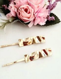2 Pcs Minimalist Hair Clip. Gold Hair Clip. Waves, Fall, Gift For Her, Women,Modern Hair Clip. Christmas, Wrinkleminimal,geometric -Cheap Bags & Purses Store il fullxfull.5229355133 nqpp