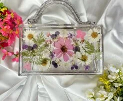 Real Flower Clutch Bag,Evening Purse, Summer Wedding, Garden Party, Valentines Christmas Gifts, Gift For Her, Flower Gifts, Nature Lover Art -Cheap Bags & Purses Store il fullxfull.5231307439 8g5s