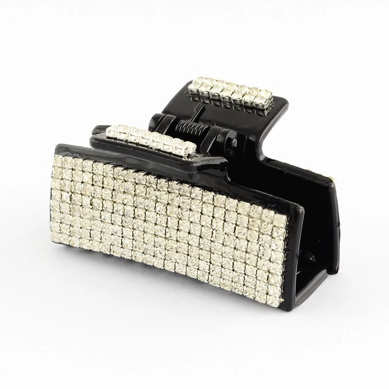 Crystal Hair Clip Claw Black Hair Claw Clip Medium Hair Jaw Rhinestone Hair Clamp Diamante Hair Claw Hairclip Stocking Filler Christmas Gift 5 Crystal Hair Clip Claw Black Hair Claw Clip Medium Hair Jaw Rhinestone Hair Clamp Diamante Hair Claw Hairclip Stocking Filler Christmas Gift - Image 3